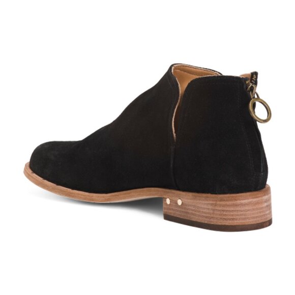 NEW  BEEK Suede Falcon Booties  black for women 1065mn - Picture 3 of 6